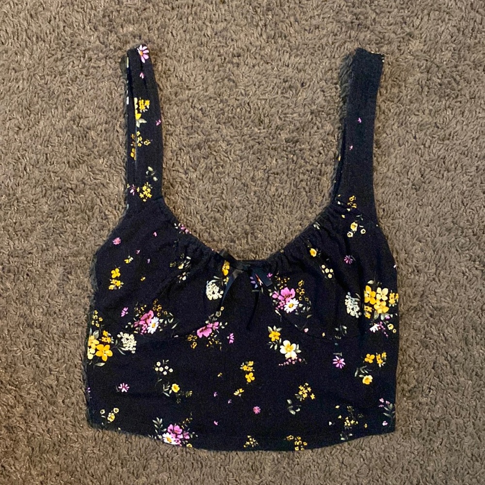 Floral crop top
